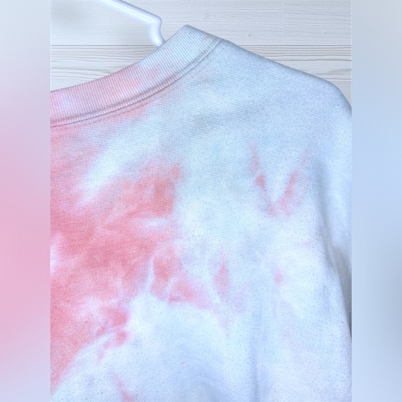 DISNEY STITCH Women’s Tie Dye Stitch Graphic Long Sleeve Sweatshirt - Picture 7 of 12